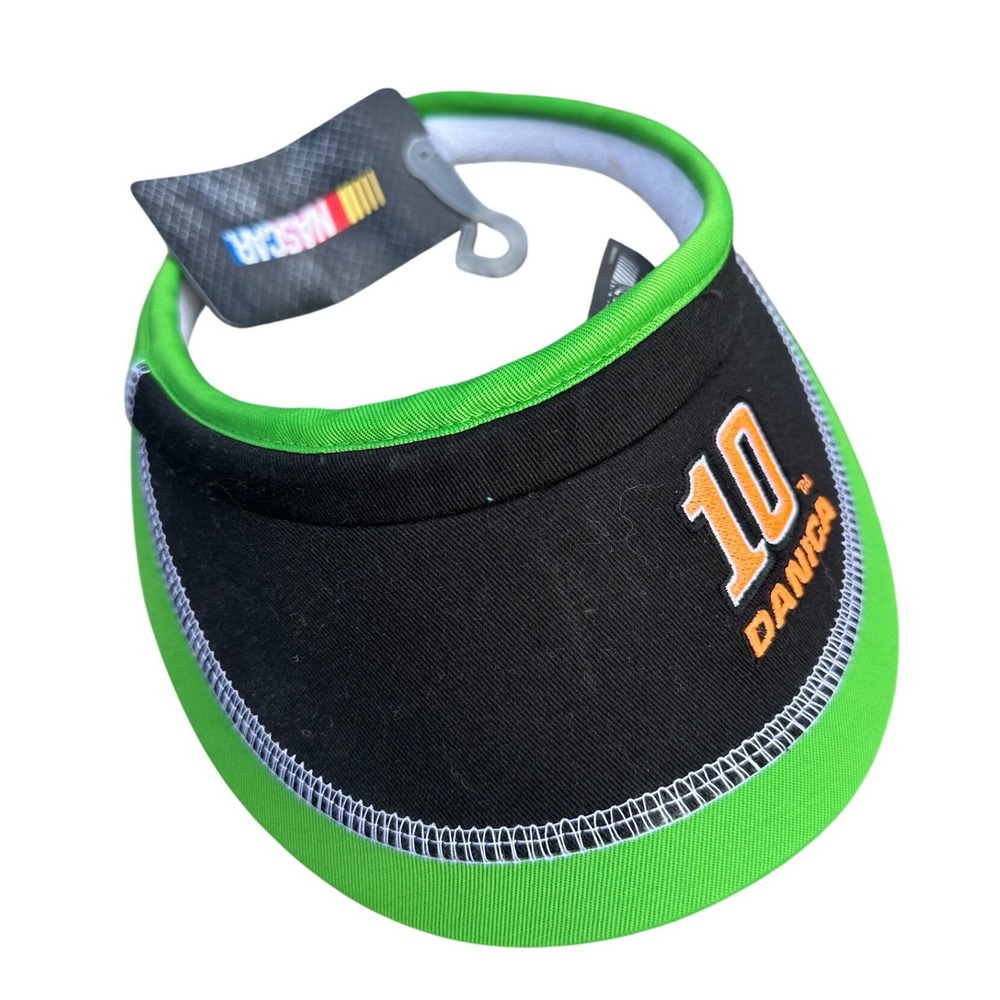 NASCAR Danica Patrick 10 Chase Authentics Visor Hat Black Neon Green New NWT